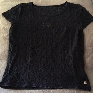 Two Lace front T-Shirt’s;  Aeropostale & Hollister